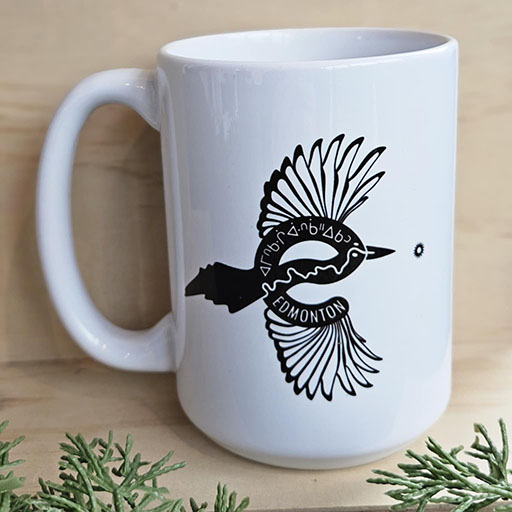 Magpie Mug Face of Edmonton